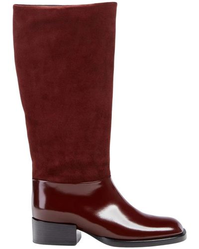 Dear Frances High Boots - Red