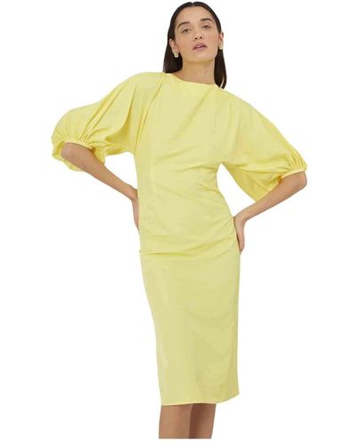 Silvian Heach Midi Dresses - Yellow