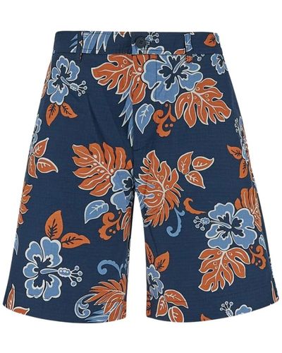 Maison Kitsuné Shorts > casual shorts - Bleu