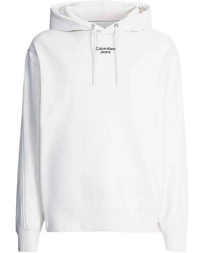 Calvin Klein Men's Sweatshirt - Weiß
