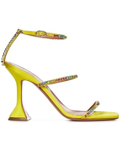AMINA MUADDI High Heel Sandals - Yellow
