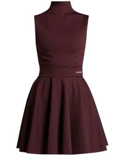 Alaïa Short Dresses - Purple
