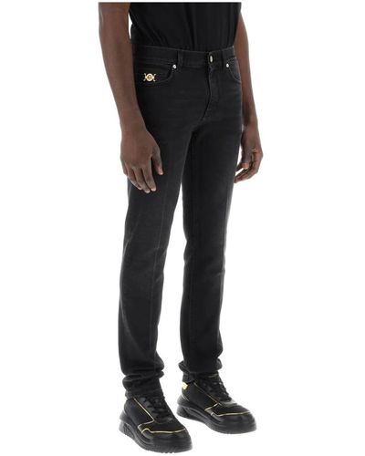 Versace Slim-fit jeans - Schwarz