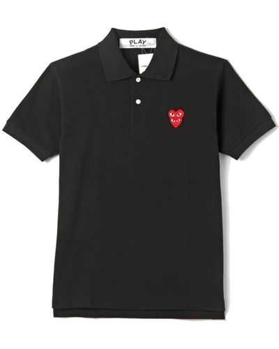 COMME DES GARÇONS PLAY Polo Shirts - Black