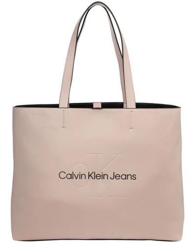 Calvin Klein Borsa tote semplice con logo - Neutro