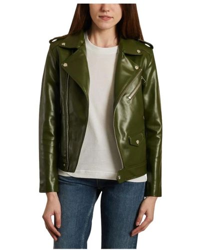 DEADWOOD Leather Jackets - Grün