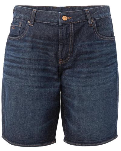 Armani Exchange Shorts > denim shorts - Bleu