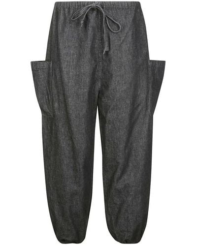 Yohji Yamamoto Wide Trousers - Grey