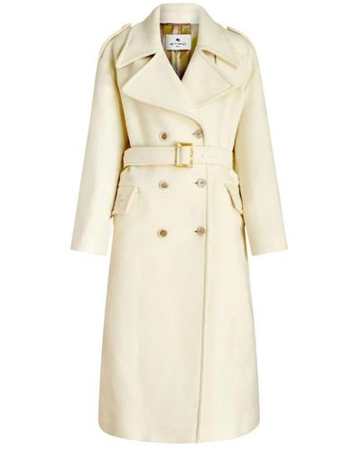 Etro Trench Coats - Natural