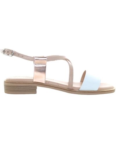 Nero Giardini Flache sandalen für frauen - Weiß