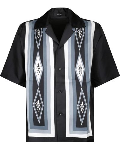 Amiri Diamant bowling shirt mit geometrischem muster - Schwarz
