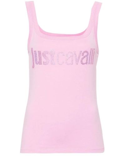 Just Cavalli Rosa jersey stretch top - Pink