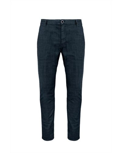 Bomboogie Pantaloni chino slim fit da uomo - Blu