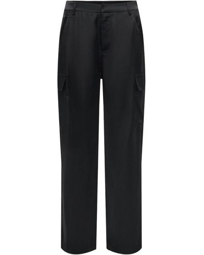 ONLY Trousers - Negro