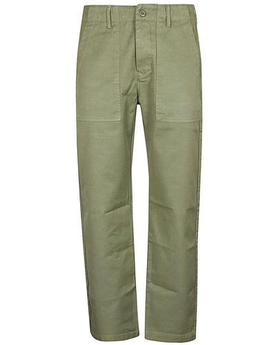 Tela Genova Straight Trousers - Green