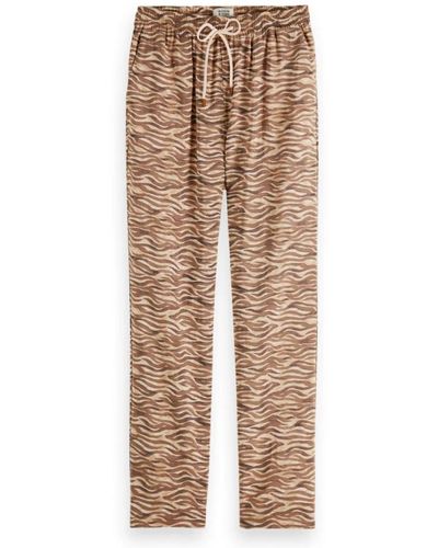 Scotch & Soda Straight Trousers - Natural