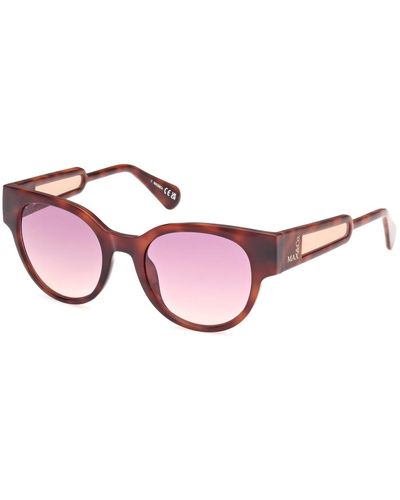MAX&Co. Oval sonnenbrille havana glänzend - Pink
