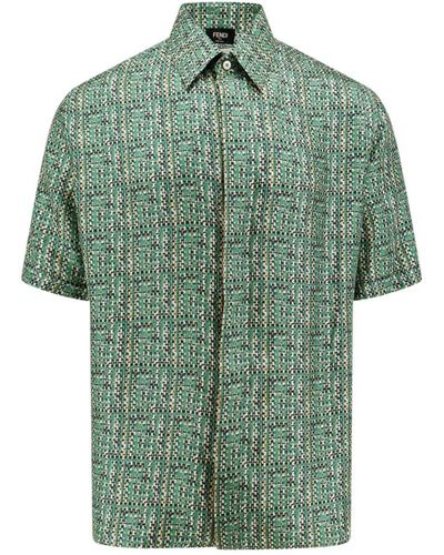 Fendi Mintgrüne stylische hemden,short sleeve shirts