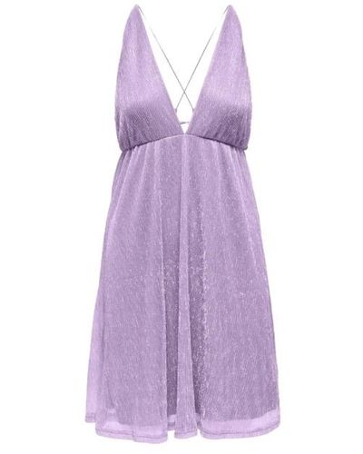 ONLY Short Dresses - Purple