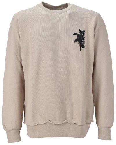 DISCLAIMER Sweatshirt mit rückendruck - Grau