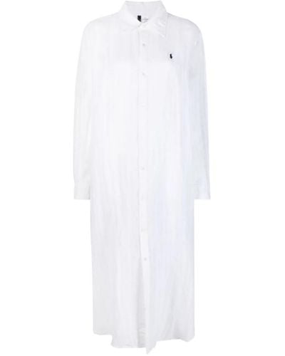 Ralph Lauren Klassisches weißes baumwollhemd
