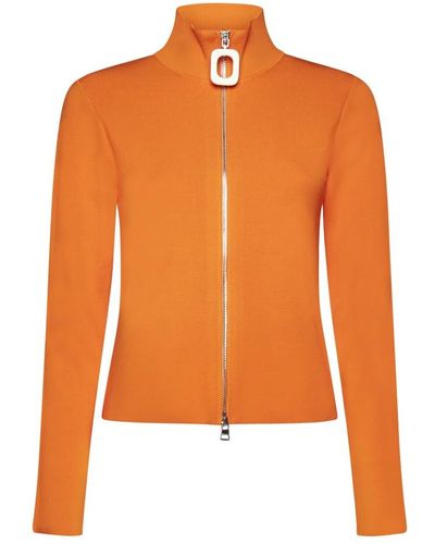 JW Anderson Zip-up cardigan sweater - Orange