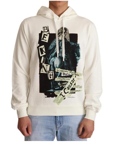 Dolce & Gabbana Sweatshirts & hoodies > hoodies - Blanc