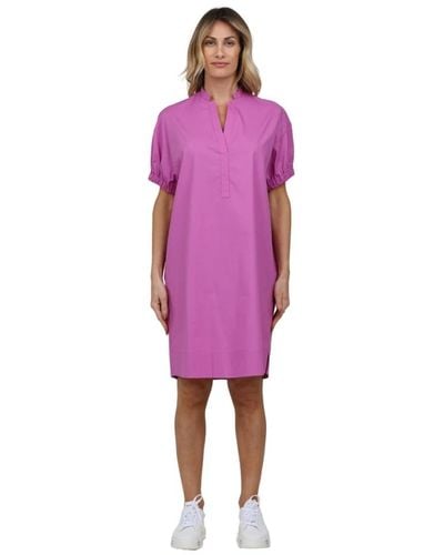 ROSSO35 Short Dresses - Purple