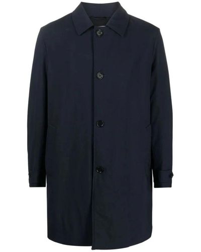 Aspesi Single-Breasted Coats - Blue
