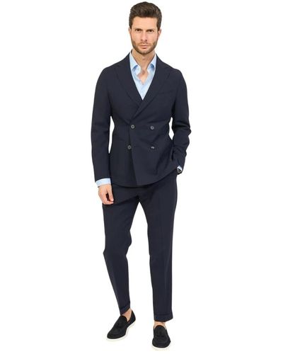 BOSS Suits > suit sets > double breasted suits - Bleu