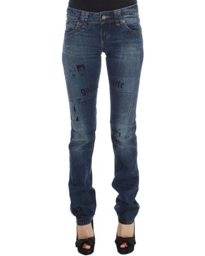 John Galliano Slim-Fit Jeans - Blue