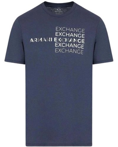 Armani Exchange T-Shirts - Blue