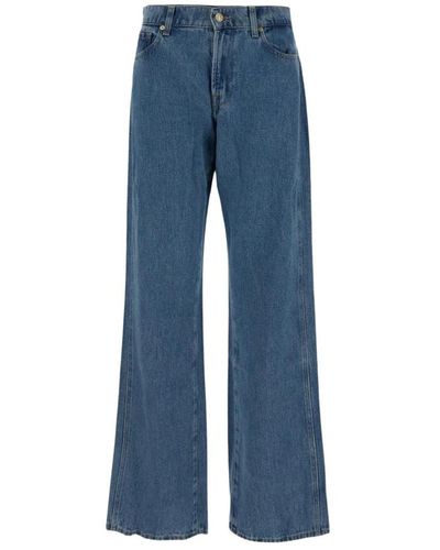 7 For All Mankind Jeans > wide jeans - Bleu
