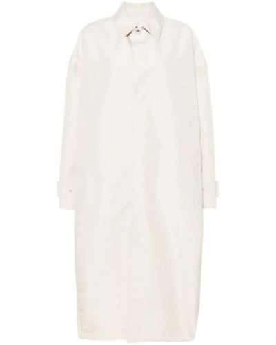 Khrisjoy Single-Breasted Coats - White