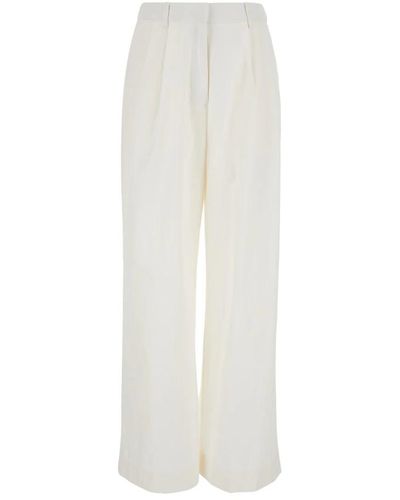 DUNST Wide trousers - Blanco