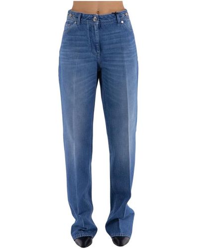 Versace Stone wash loose-fit denim jeans - Azul