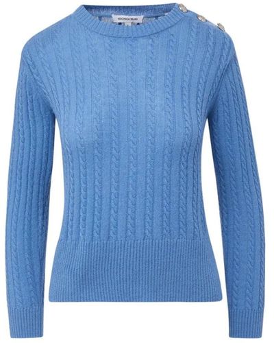 Veronica Beard Round-Neck Knitwear - Blue