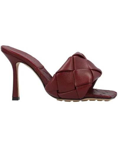 Bottega Veneta Leder heels - Rot