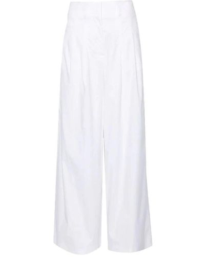 Peserico Wide Trousers - White