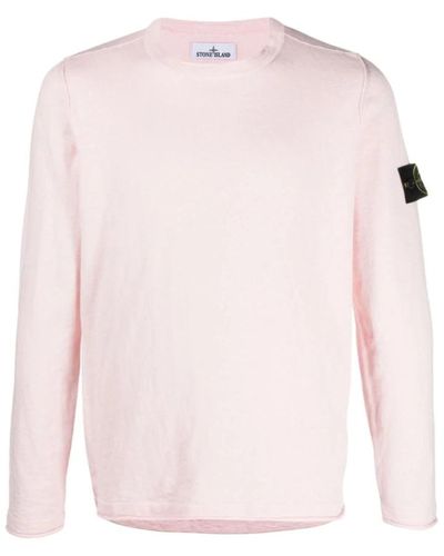 Stone Island Round-neck knitwear - Pink