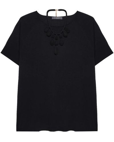 Elena Miro Camisa maglie elegante - Negro