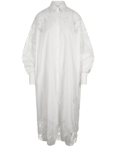 Ermanno Scervino Shirt dresses - Blanco