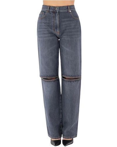 JW Anderson Jeans tagliati - Blu