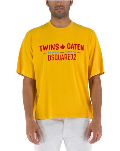 DSquared² T-Shirts - Yellow