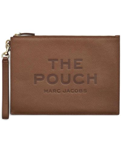 Marc Jacobs Pelle grande pouch portafogli - Marrone