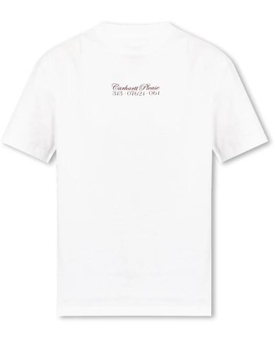 Carhartt Camiseta con logo - Blanco