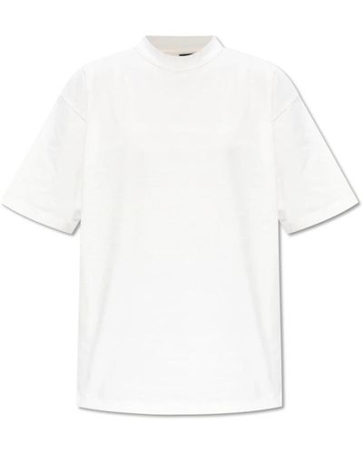 Balenciaga T-shirt mit logo-druck - Weiß
