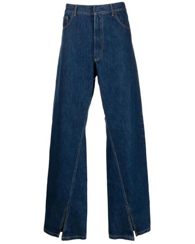 Bianca Saunders Jeans > wide jeans - Bleu