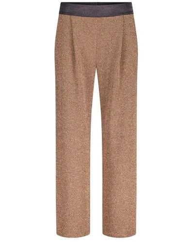 Louis and Mia Straight Trousers - Brown