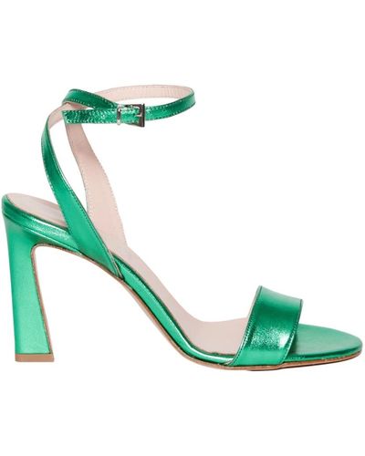 Anna F. High Heel Sandals - Green
